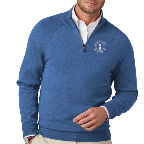 Brooks Brothers® Cotton Stretch 1/4-Zip Sweater Thumbnail
