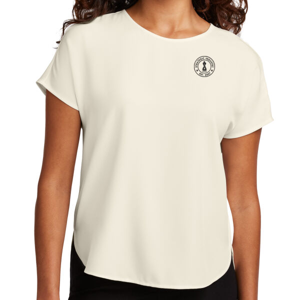 Mercer+Mettle® Women's Stretch Crepe Crew Thumbnail